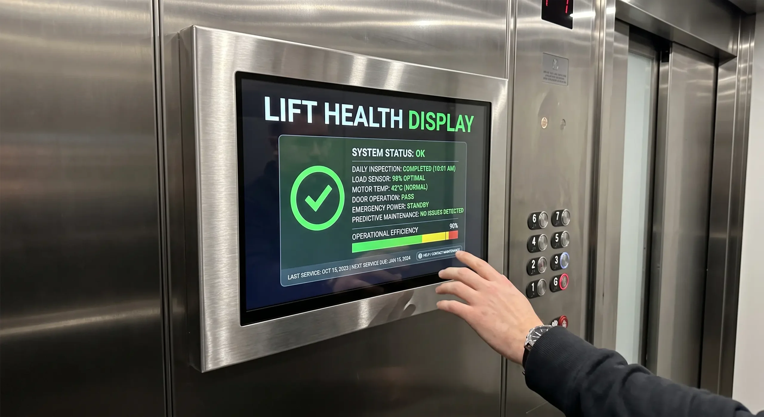 Lift-health-display